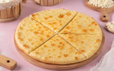 TRADITIONAL GEORGIAN KHACHAPURI WITH YEAST DOUGH