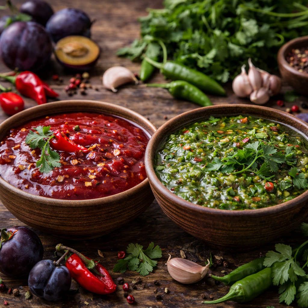 Georgian sauces and condiments